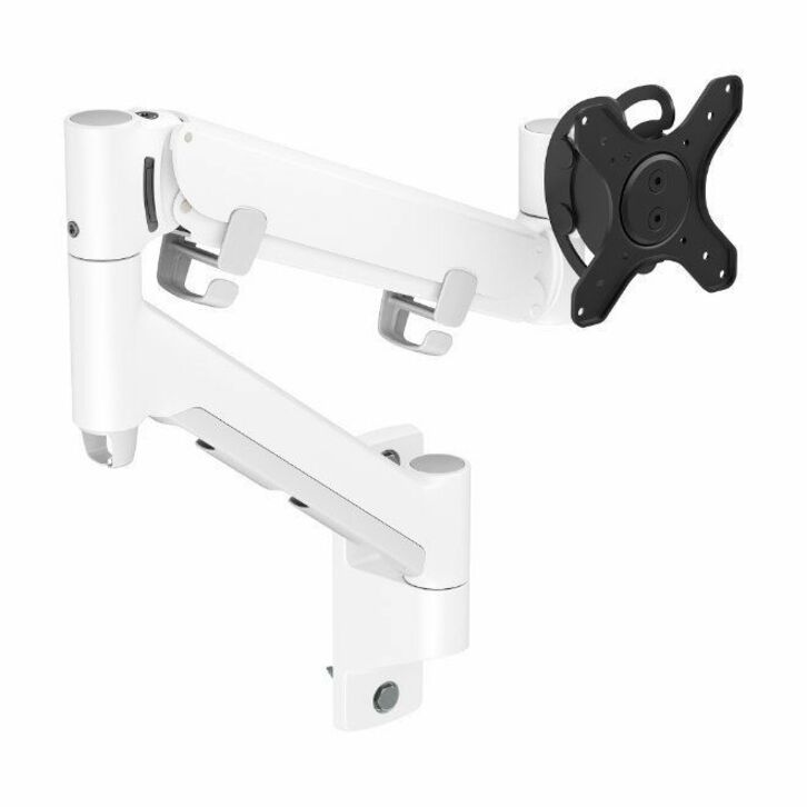 Atdec Mounting Arm for Monitor, Curved Screen Display, Flat Panel Display, All-in-One Computer - White - Landscape/Portrait