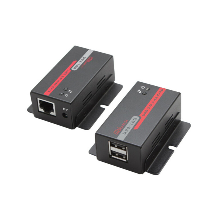 Hall Research USB 2.0 over UTP Extender with 2-Port Hub