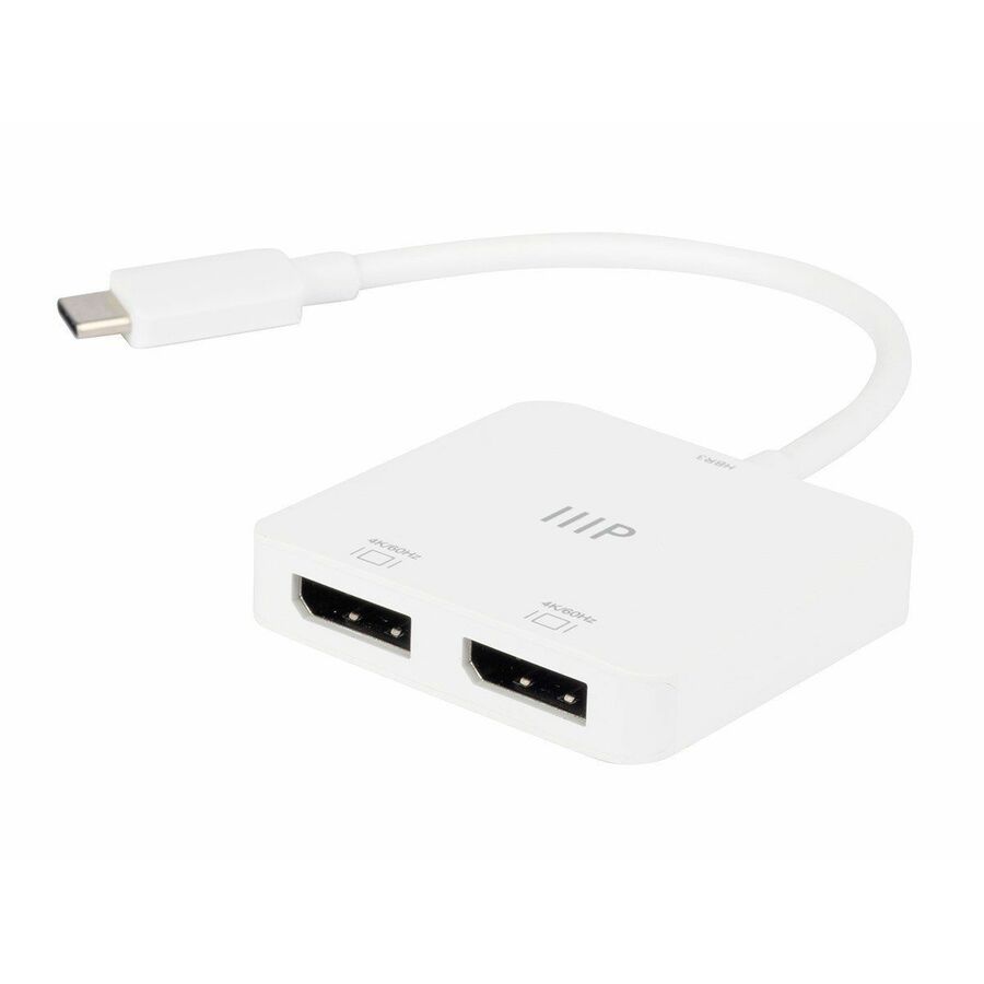 Monoprice USB-C to Dual 4K DisplayPort Adapter (Dual 4K@60Hz)