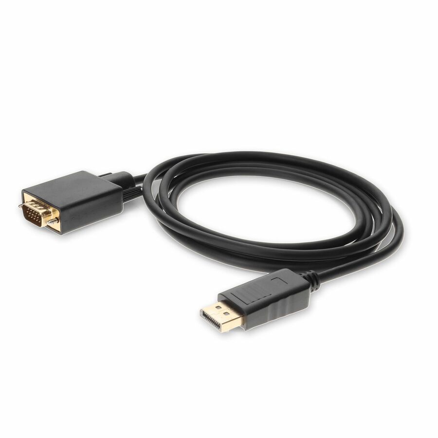 AddOn 5-Pack of 6ft DisplayPort 1.2 Male to VGA Male Black Cables For Resolution Up to 1920x1200 (WUXGA)