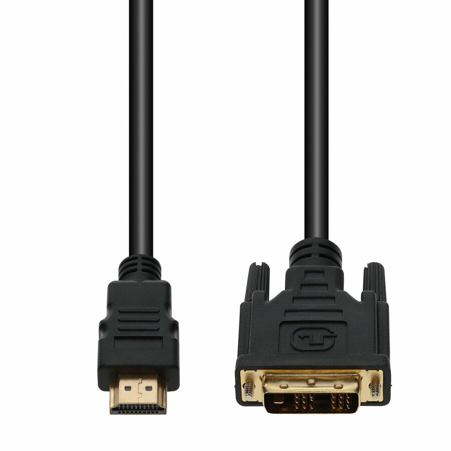 AddOn 6ft HDMI (Male) to DVI-D Single Link-18+1 pin (Male) Black Cable, 1080P 60Hz
