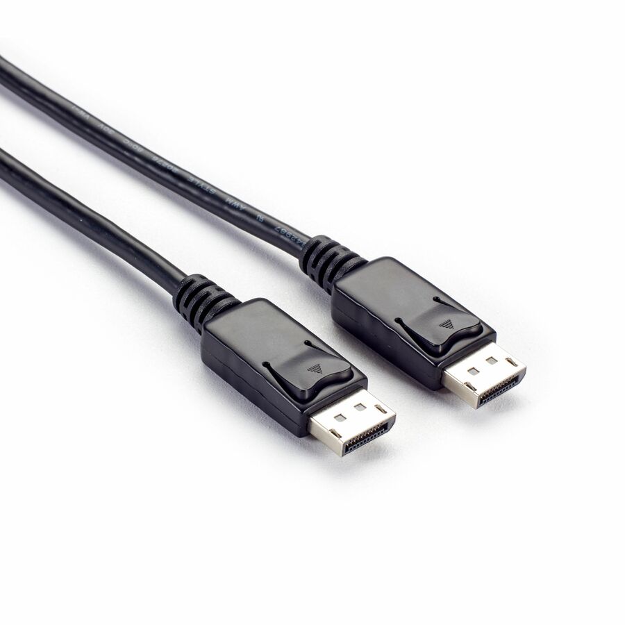 Black Box DisplayPort 1.2 Cable with Latches - Male/Male, 4K 60Hz, 3-ft. (0.9-m)