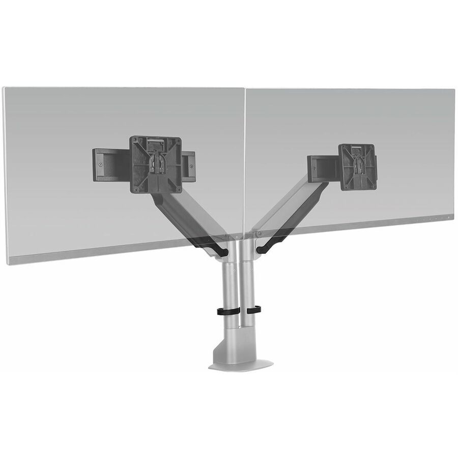 HAT Design Works E2-2-124 Mounting Arm for Monitor, Display Screen - Silver - Landscape/Portrait