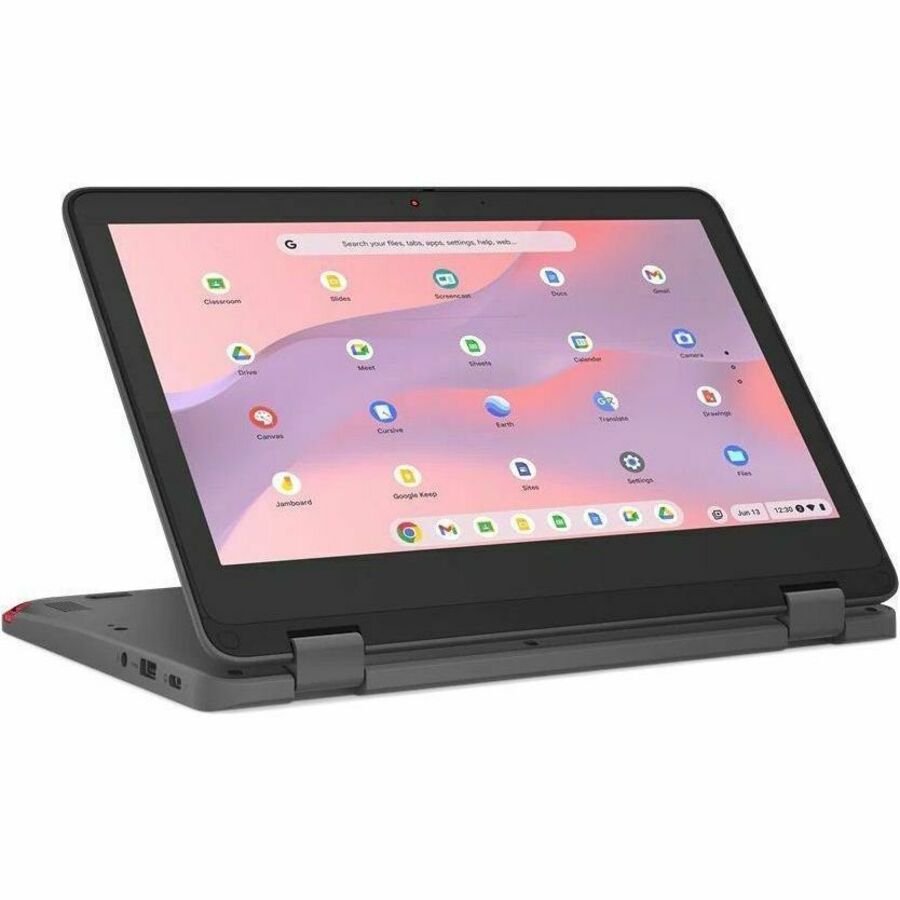 Lenovo 300e Yoga Chromebook Gen 4 82W2000AUS 11.6" Touchscreen Convertible 2 in 1 Chromebook - HD - 60 Hz - Octa-core (ARM Cortex A76 + Cortex A55) - 4 GB - 32 GB Flash Memory - English Keyboard - Graphite Gray