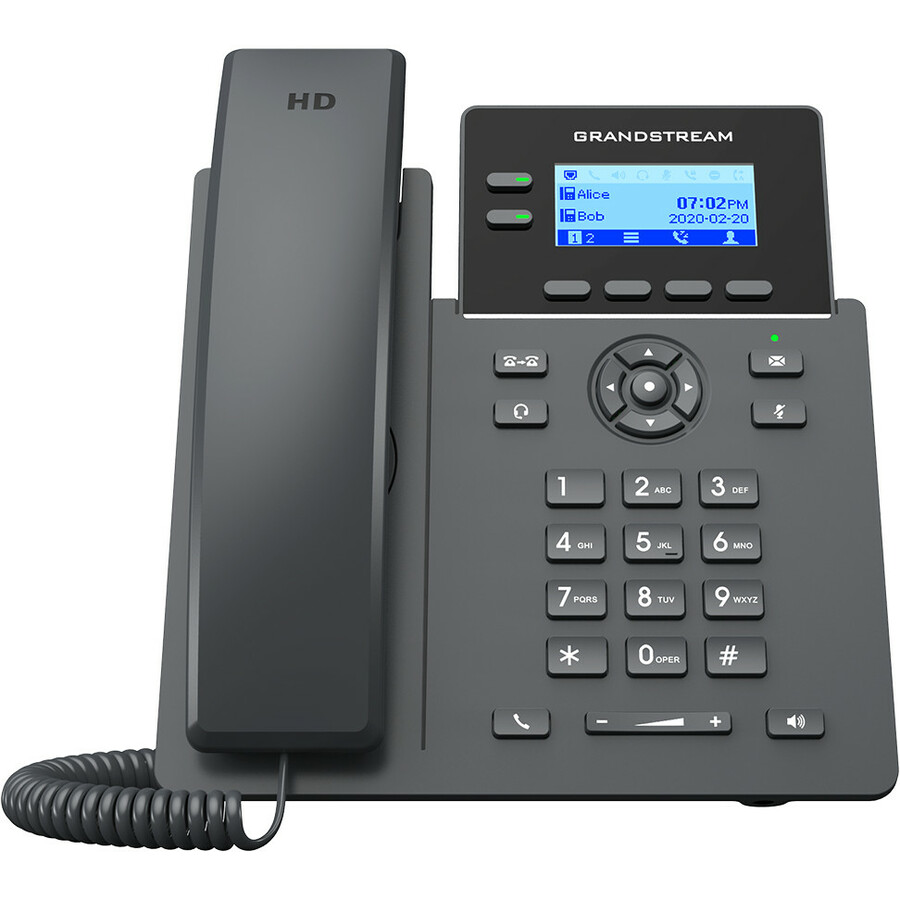 Grandstream GRP2602G IP Phone - Corded - Corded - Wi-Fi - Wall Mountable, Desktop