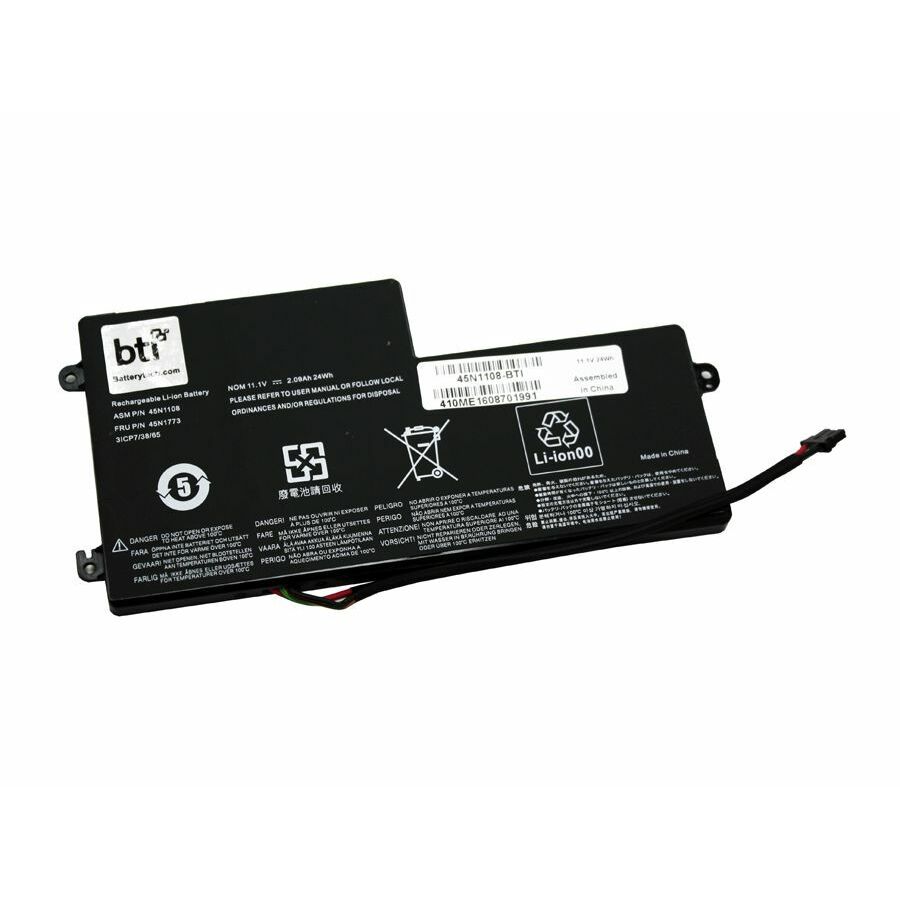 BTI 45N1108-BTI 11.1V 24WHR LI-ION BATTERY 121500143, 121500144, 01AV459, 45N1108, 45N1109, 45N1110, 45N1111, 45N1112, 45N1113, 45N1773, L16M3P71, SB10K97602