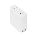 Rocstor 100W Smart USB-C Power Adapter - A/C Charger for Apple® MacBook®, MacBook Air®, MacBook Pro® 13" (61W), MacBook Pro® 14" (67W), MacBook Pro® 15.6" (87W), MacBook Pro® 16" (96W) with USB=C, Chromebook®, HP®, Dell®, Lenovo® - Compatible with any USB-C-enabled Laptop device up to 100W - UL & FCC/CE Certified - GaN technology - White