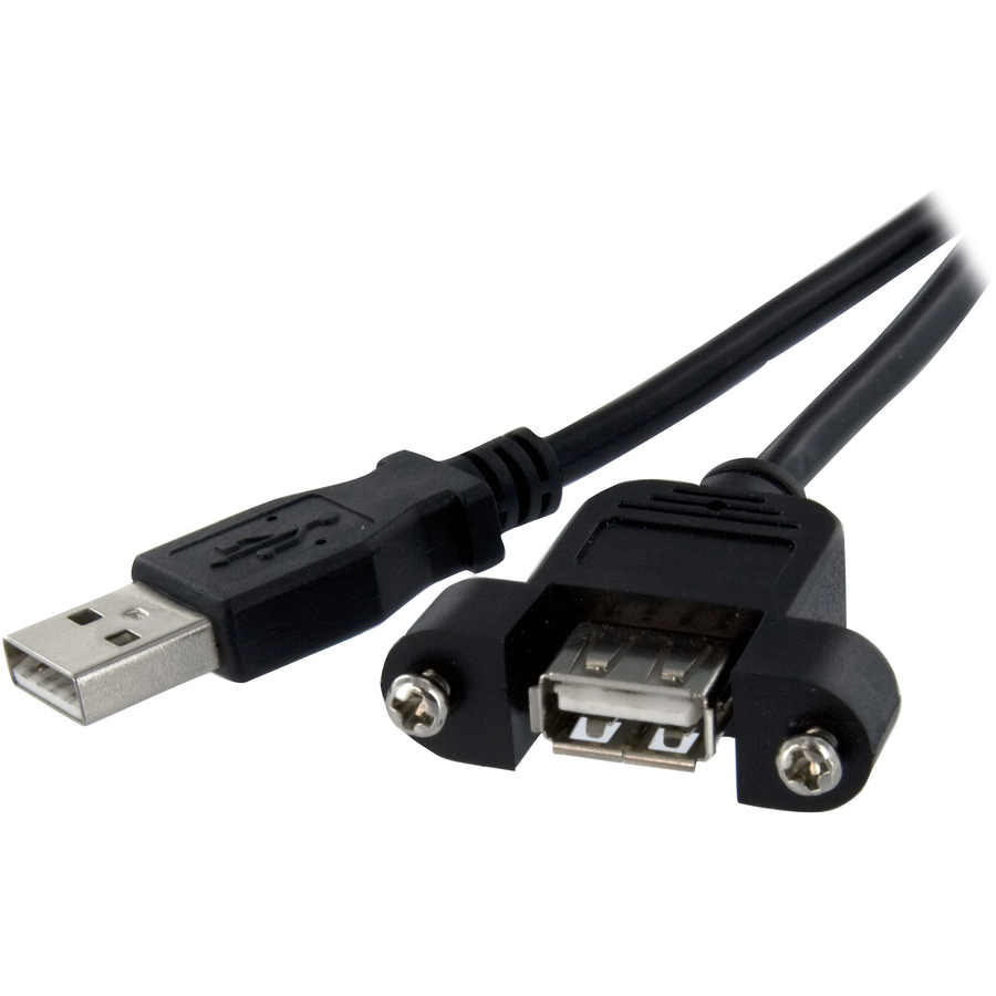 StarTech 1 ft Panel Mount USB Cable A to A - F/M