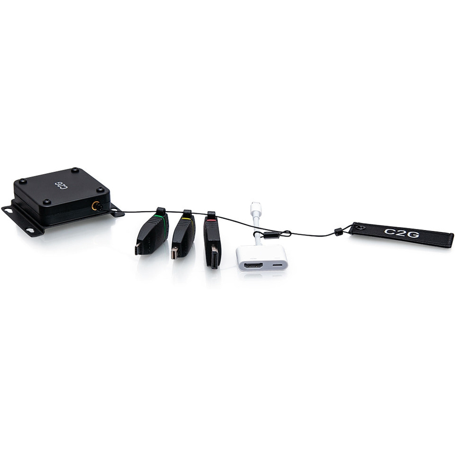 C2G HDMI Adapter Ring with Mini DP, DisplayPort, USB-C & Lightning