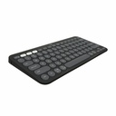 Logitech Pebble Keys 2 K380s Multi-device Bluetooth Wireless Keyboard - Wireless Connectivity - Bluetooth - Chromebook - PC, Mac - Tonal Graphite