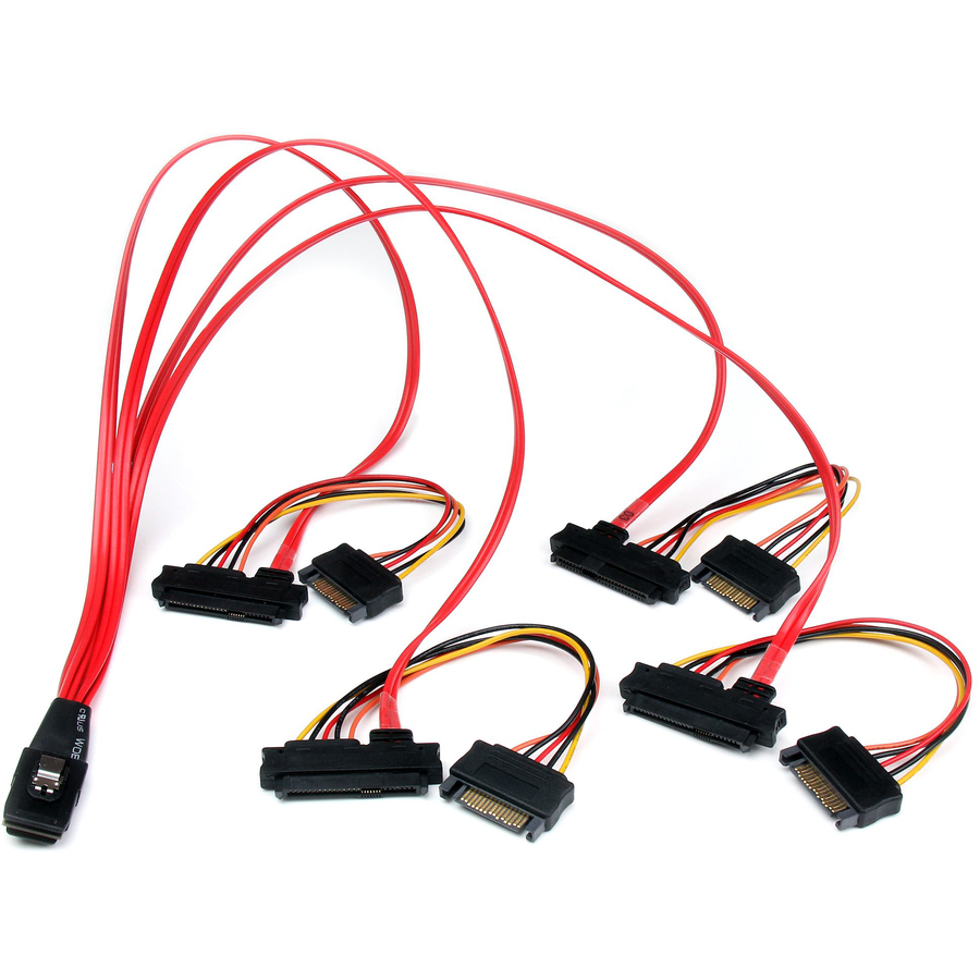 StarTech 50cm Internal Serial Attached SCSI Mini SAS Cable - SFF8087 to 4x SFF8482