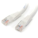 StarTech 15 ft White Molded Cat5e UTP Patch Cable