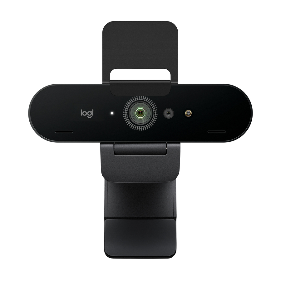 Logitech Brio Stream, Ultra 4K HD Video Calling, Noise-Canceling mic, HD Auto Light Correction, Wide Field of View, Black