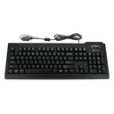 Seal Shield Silver Seal Glow Waterproof Keyboard Long Cable - Cable Connectivity - USB, PS/2 Interface - 104 Key(s) - English (US) - QWERTY Layout - Windows, Mac - Membrane Keyswitch - Black