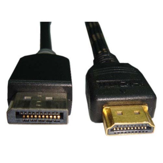 Unirise 6ft Displayport Male to HDMI Male Cable