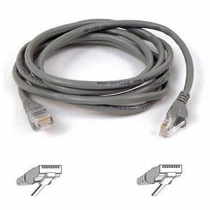 Belkin Cat5e Patch Cable - RJ-45 Male Network - RJ-45 Male Network - 24" - Gray