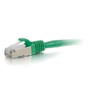 C2G 35ft Cat6 Snagless Shielded (STP) Network Patch Cable - Green
