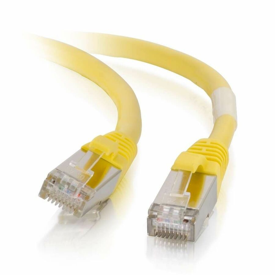 C2G 14ft Cat6 Snagless Shielded (STP) Network Patch Cable - Yellow