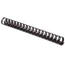 Fellowes Plastic Combs - Oval Back, 1-1/2" , 340 sheets, Black, 50 pk