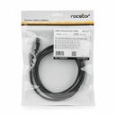 Rocstor USB Data Transfer Cable - 6 ft USB Data Transfer Cable - Type A Female USB - Type A Male USB - Extension Cable - Black - 1 6FT 1.83M F/M BLACK