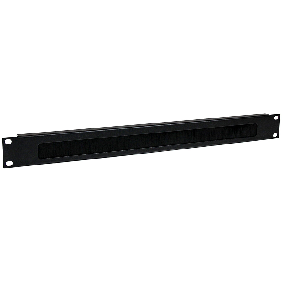 StarTech 1U High-density Brush Strip Cable Management Panel, Sturdy Steel Horizontal Data Centre Cable Organizer