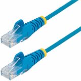 StarTech.com 1 ft CAT6 Cable - Slim CAT6 Patch Cord - Blue - Snagless RJ45 Connectors - Gigabit Ethernet Cable - 28 AWG - LSZH (N6PAT1BLS)