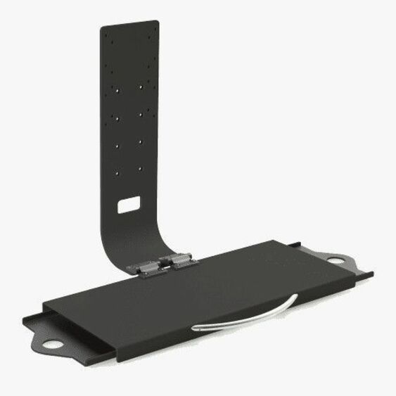 HAT Design Works Mounting Tray for Keyboard Tray, Monitor, Mouse, Flat Panel Display - Vista Black - TAA Compliant