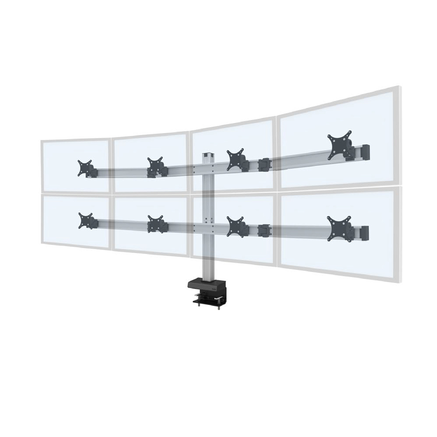Innovative Bild BILD-4/4-CM-104 Desk Mount for Monitor - Black - TAA Compliant