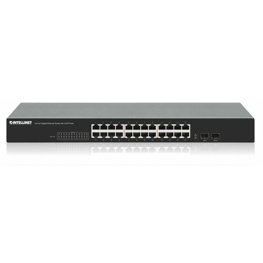 Intellinet 24-Port Gigabit Ethernet Switch with 2 SFP Ports