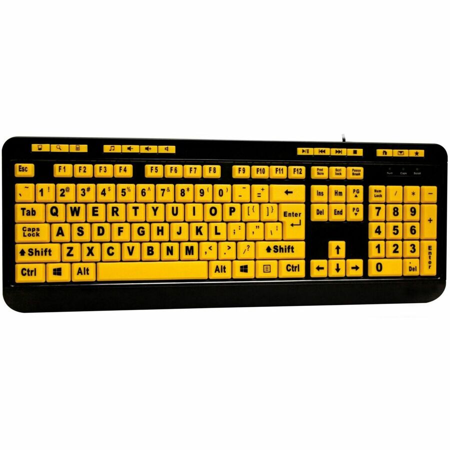 Adesso Luminous Large Print Desktop Keyboard