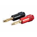 Monoprice 2 Pair Affinity Series 24k Gold Speaker Banana Plug