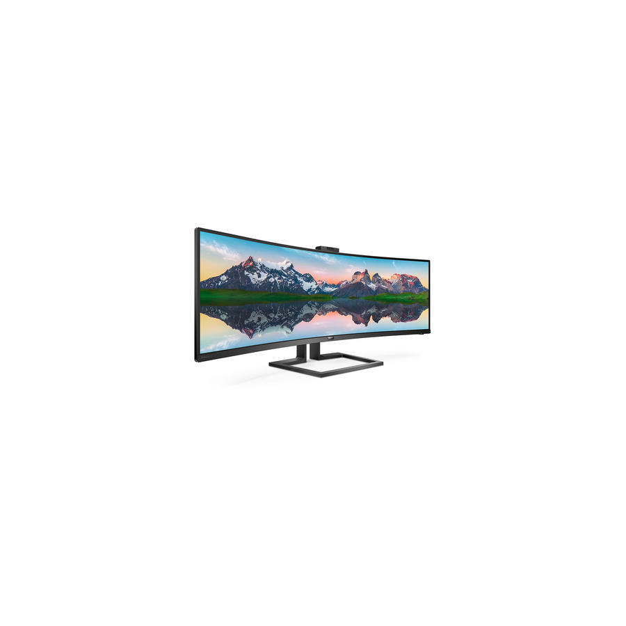 PHILIPS 499P9H - 49 inch Monitor, Curved, LED, DQHD, USB-C (90W), RJ45, USB-Hub, 4 Year Manufacturer Warranty - 49"