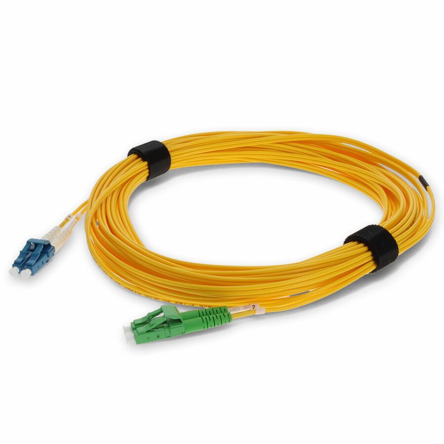 AddOn 8m ALC to LC Yellow OS2 Duplex OFNR (Riser-Rated) SMF Fiber Patch Cable