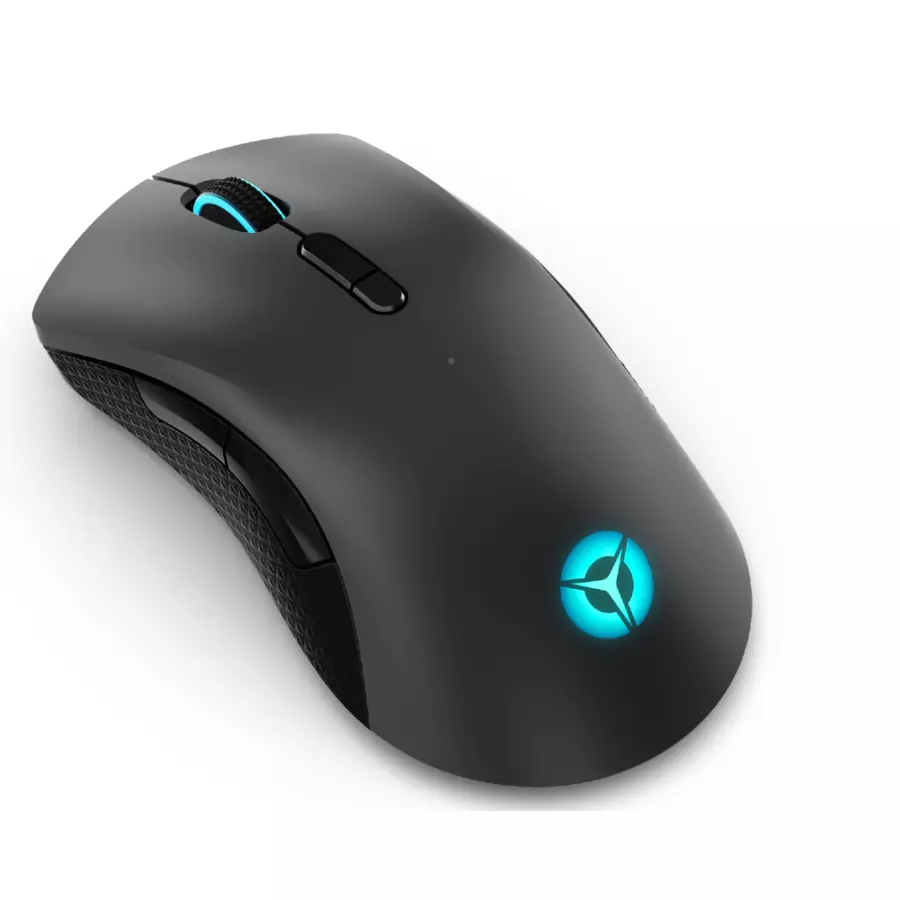 Lenovo Legion M600 Wireless Gaming Mouse - Optical - Cable/Wireless - Bluetooth/Radio Frequency - 2.40 GHz - Iron Gray, Black - USB 2.0 - 16000 dpi - Scroll Wheel - 9 Button(s) - Symmetrical