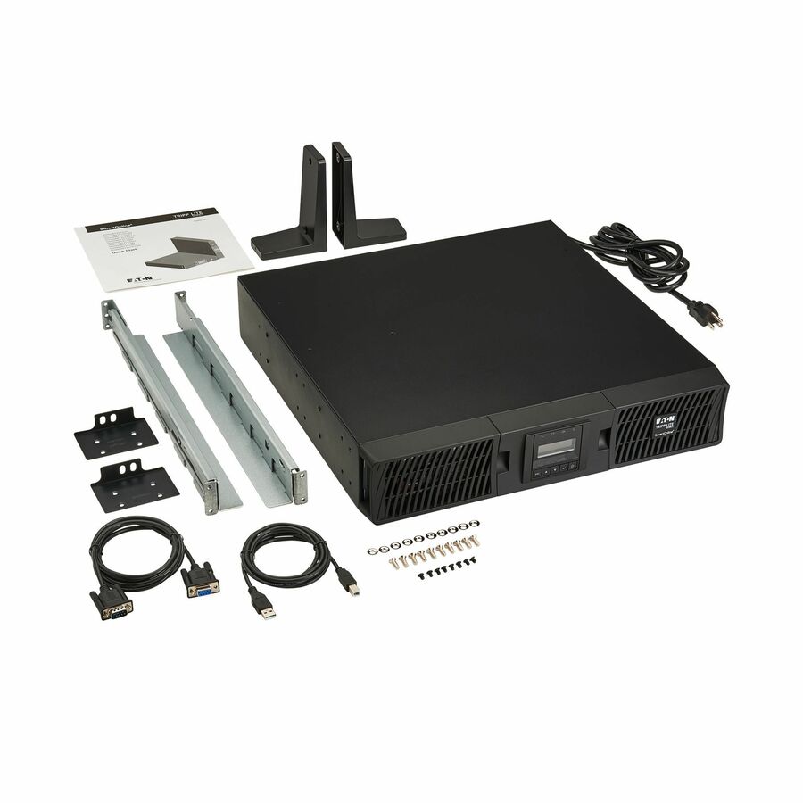 Eaton Tripp Lite Series SmartOnline 1000VA 900W 120V Double-Conversion Sine Wave UPS - 8 Outlets, Extended Run, Network Card Option, LCD, USB, DB9, 2U Rack/Tower