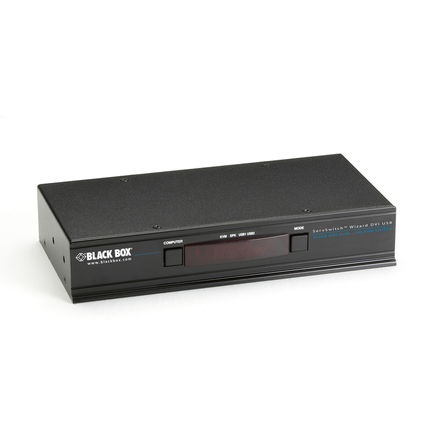 Black Box ServSwitch Wizard DVI Dual-Link (USB), 4-Port or 8-Port