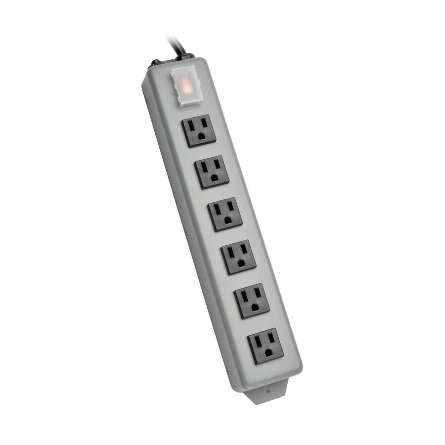 Tripp Lite by Eaton Waber Industrial Power Strip Metal Lighted Power Switch 6-Outlet 6 ft. (1.83 m) Cord