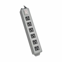 Tripp Lite by Eaton Waber Industrial Power Strip Metal Lighted Power Switch 6-Outlet 6 ft. (1.83 m) Cord