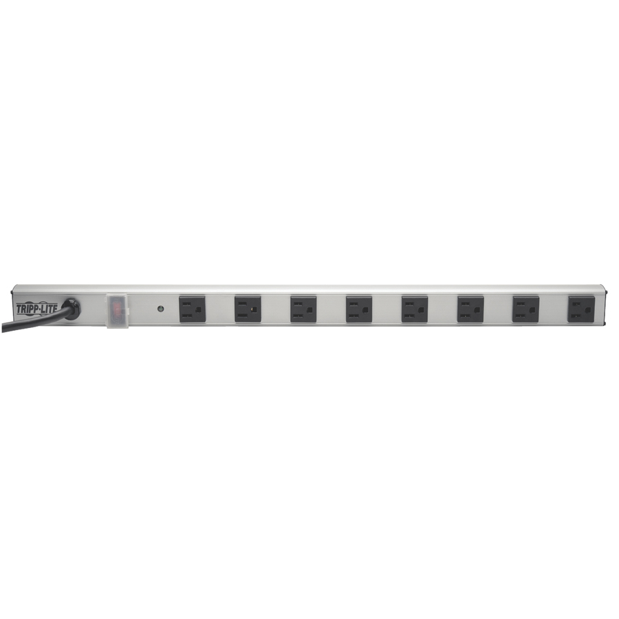 Tripp Lite by Eaton 8-Outlet Power Strip with Surge Protection 6 ft. (1.83 m) Cord 1050 Joules 2 ft. (0.61 m) length