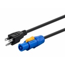 Monoprice Stage Right 16 AWG NEMA 5-15P to powerCON Connector 3FT