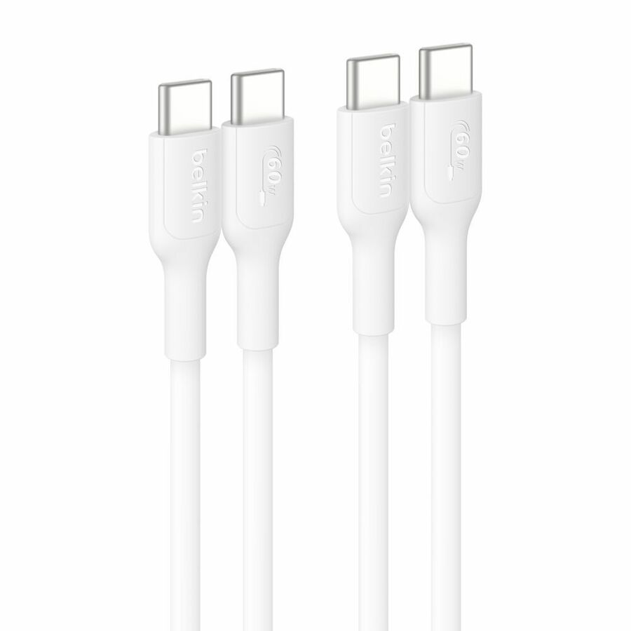 Belkin USB-C to USB-C Cable 60W, 3.3ft/1m, Pink, 2-pack