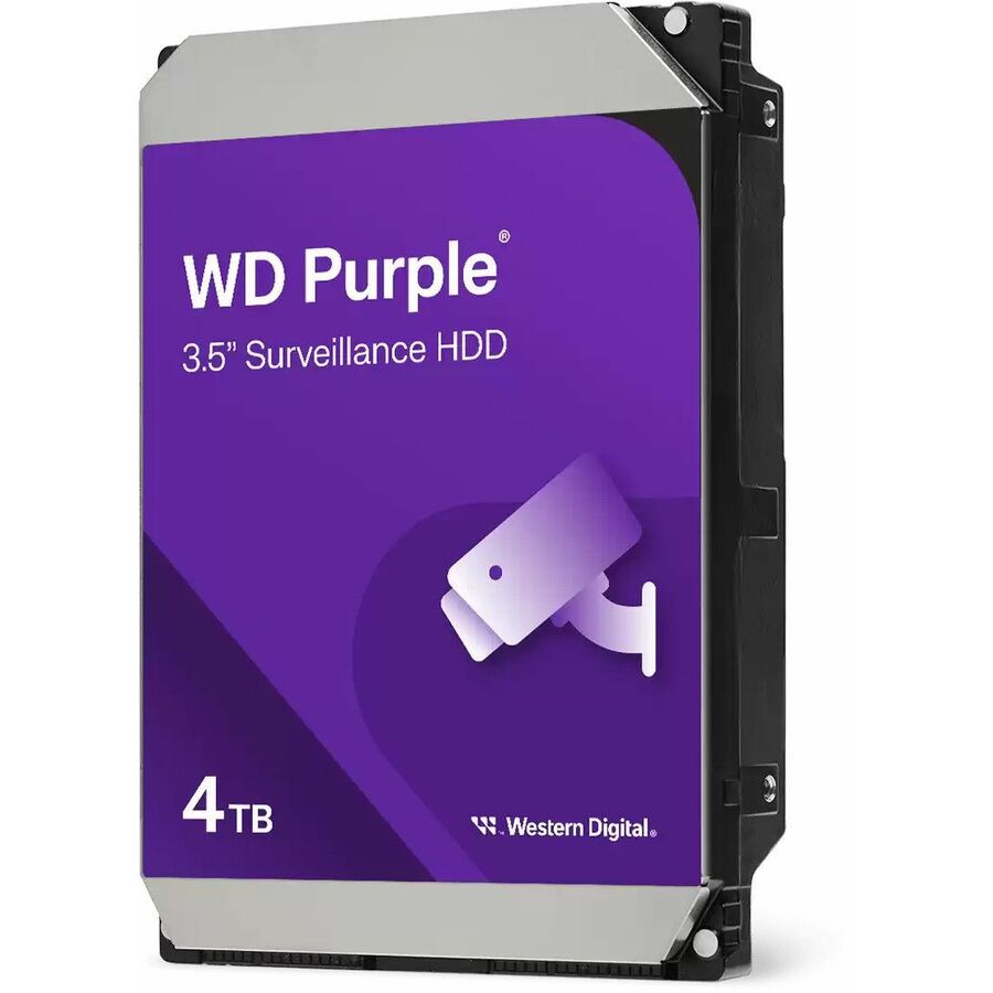 WD Purple WD44PURZ 4 TB Hard Drive - 3.5" Internal - SATA - Conventional Magnetic Recording (CMR) Method