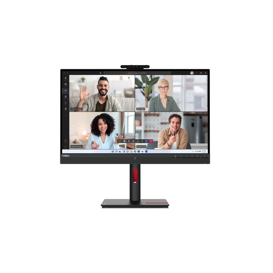 Lenovo ThinkVision T27hv-30 27" Class Webcam WQHD LED Monitor - 16:9 - Raven Black