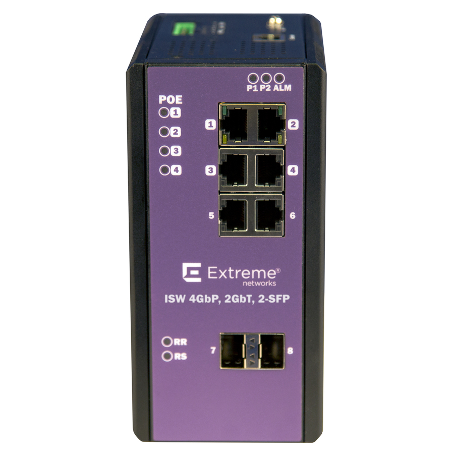 Extreme Networks ISW 4GBP, 2GBT, 2-SFP Ethernet Switch