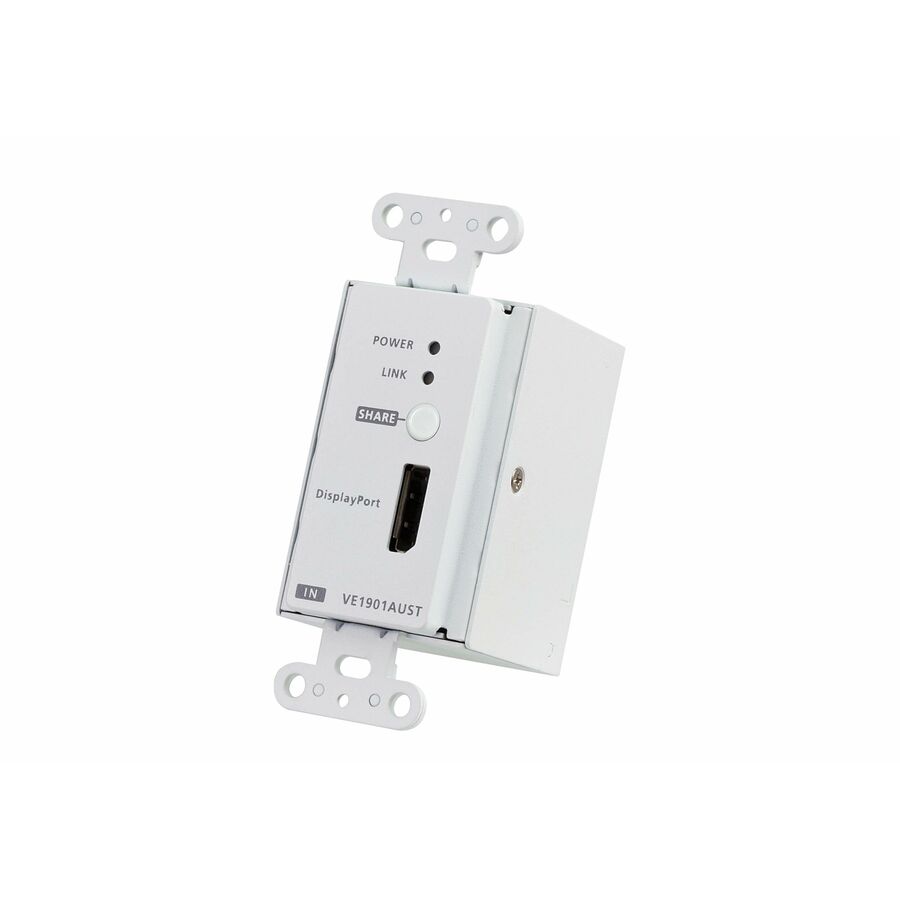 ATEN DisplayPort HDBaseT-Lite Transmitter with US Wall Plate / PoH