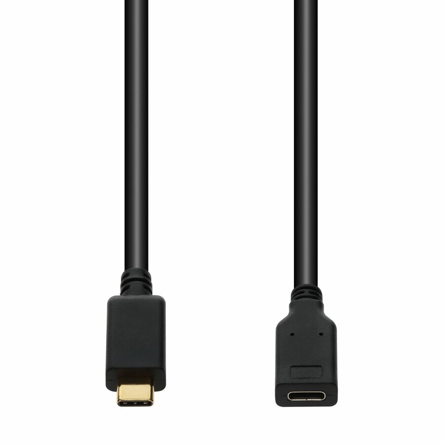 AddOn 10ft USB C 3.1 (Male) to USB C 3.1 (Female) Black Cable, 10Gbps, 4K 60Hz, up to 100W, 5A, 20V