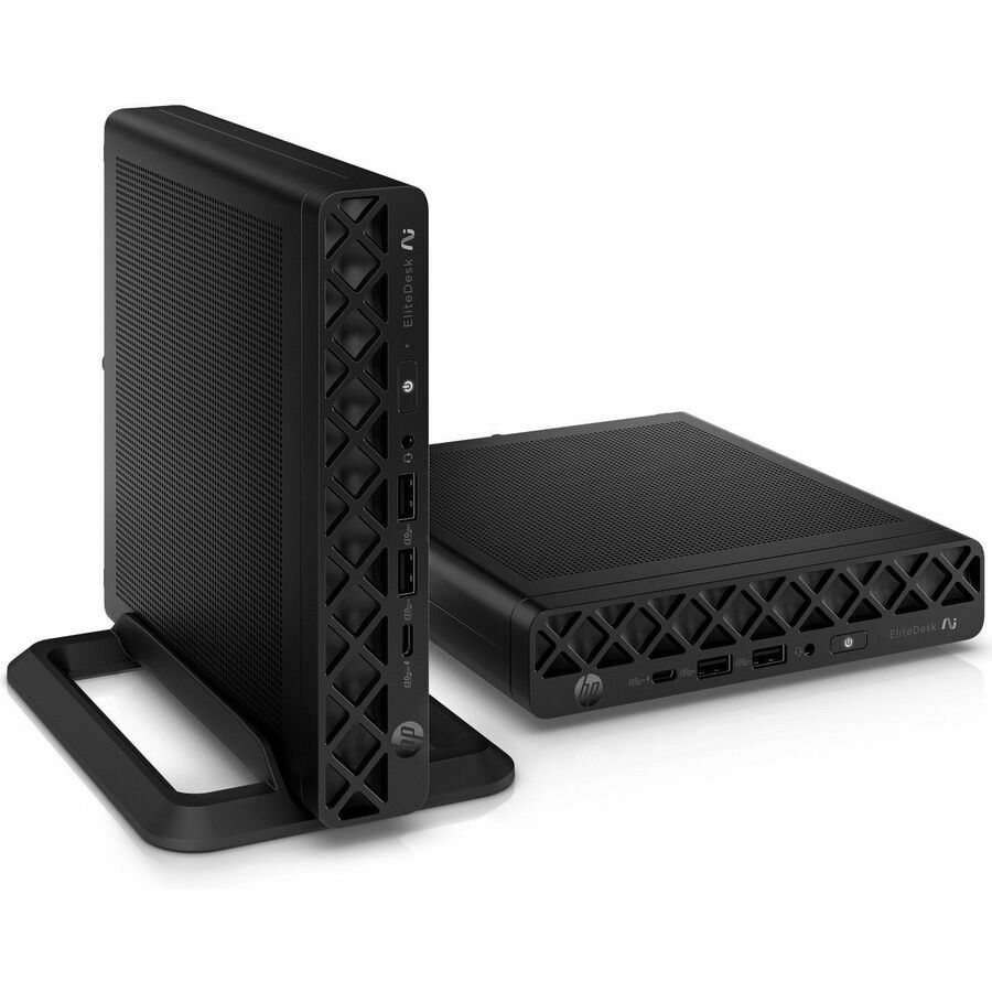 HP EliteDesk 8 G1a Desktop Computer - AMD Ryzen AI 7 350 - 64 GB - 1 TB SSD - Mini PC - Jack Black