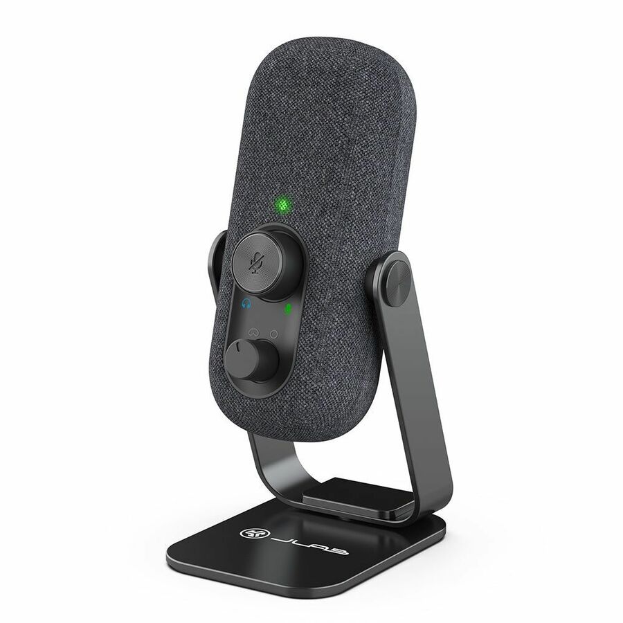 JLab Go Talk Wired Condenser, Dynamic Microphone for Studio, Podcasting, Gaming, Recording, Voice - Black