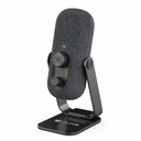 JLab Go Talk Wired Condenser, Dynamic Microphone for Studio, Podcasting, Gaming, Recording, Voice - Black