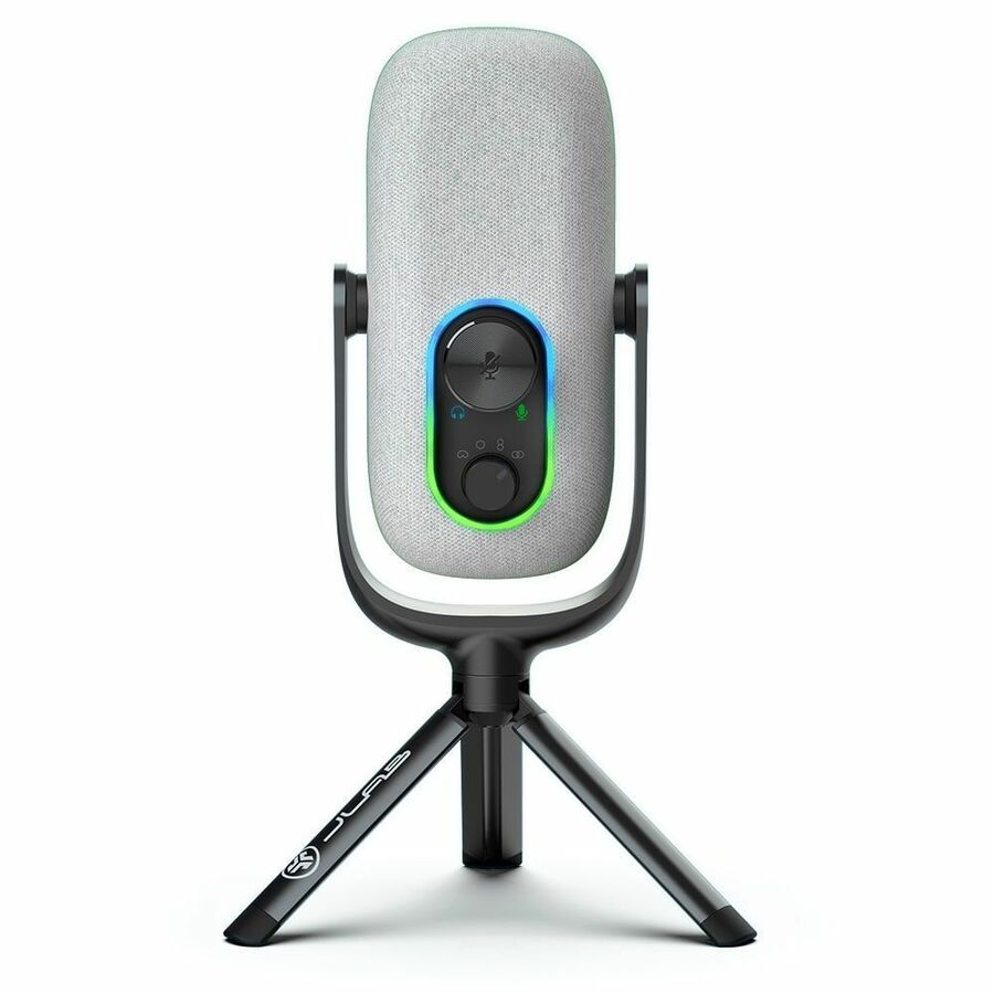 JLab Epic Talk Wired Condenser Microphone for Gaming, Recording, Podcasting, Music - White